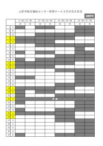 2022年度　　　　体育ホール空き状況05.03のサムネイル