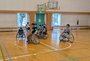 車いすバスケ体験