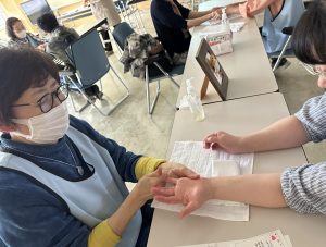 ハンドケア体験